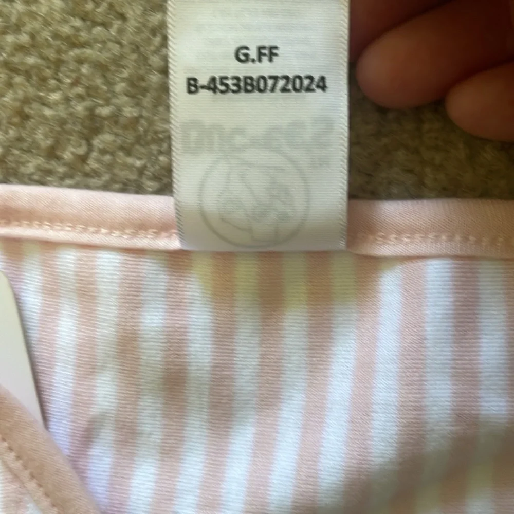 Buc-ee’s Newborn Pink & White Striped Bib